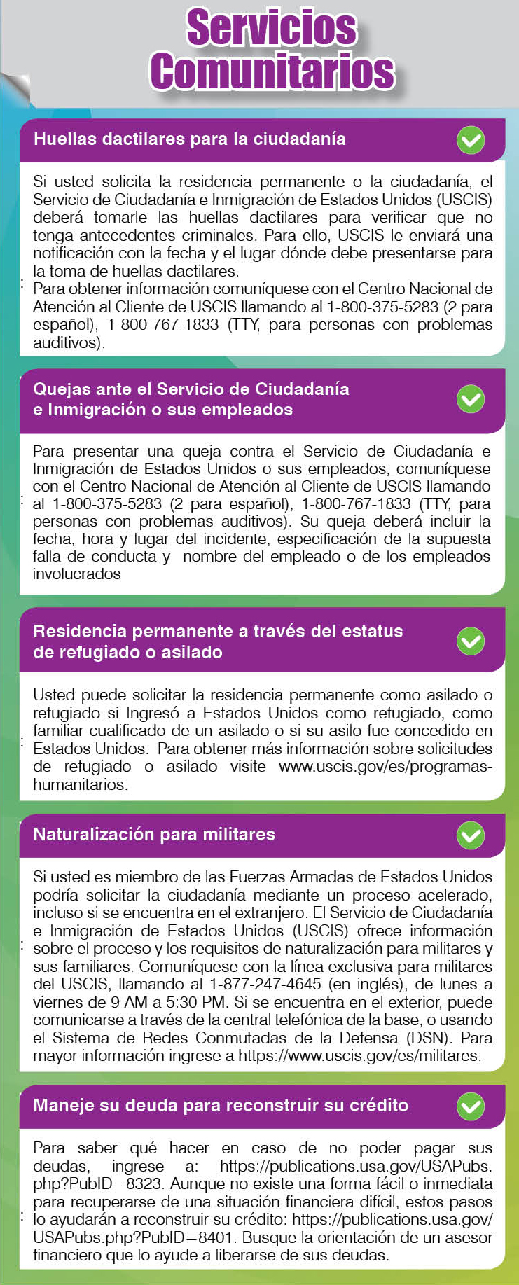 Servicios comuntarios