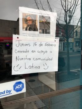 Comercios en apoyo a la comunidad inmigrante de Baltimore.