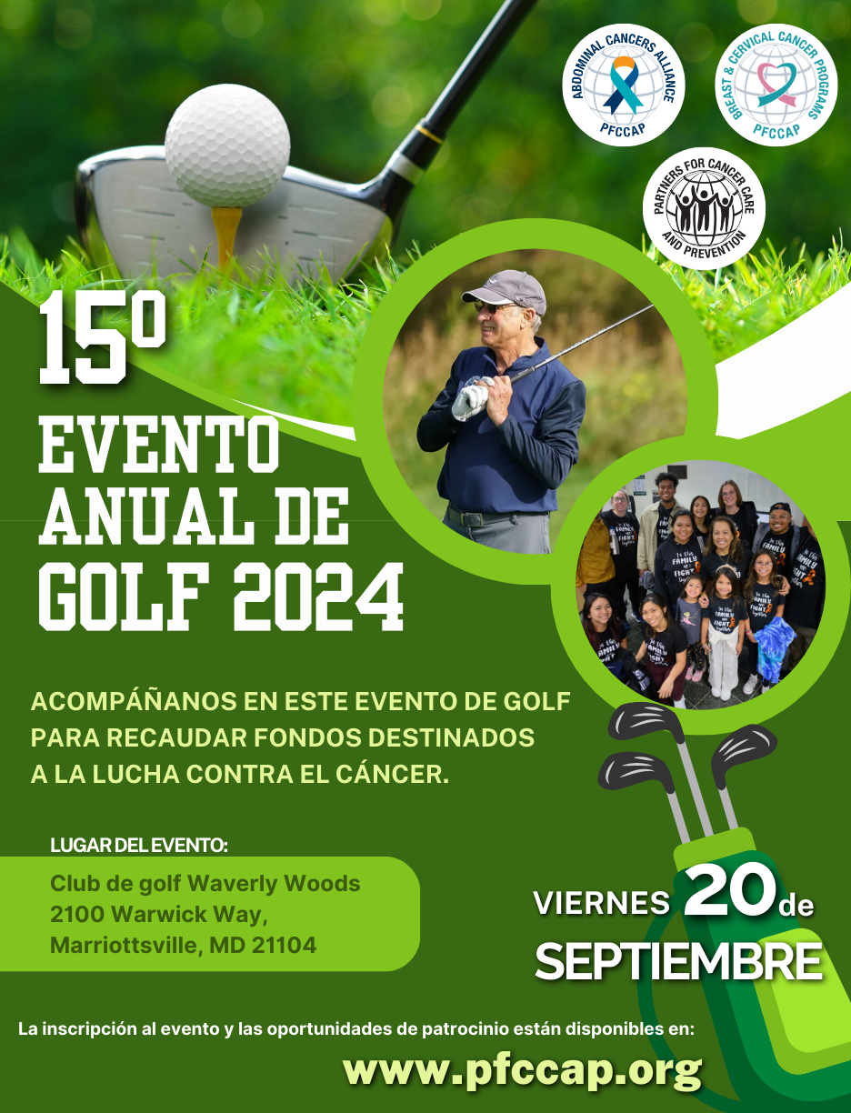 15\ evento anual de golf 2024 acompañanos en este evento de golf para recaudar fondos destinados a la lucha contra el cancer