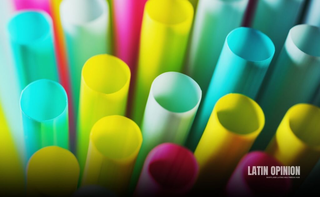 pajitas de plástico