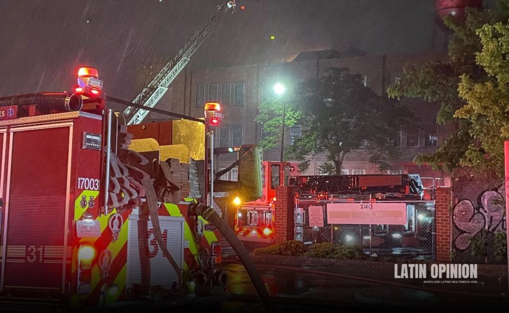 incendio en almacén de Baltimore