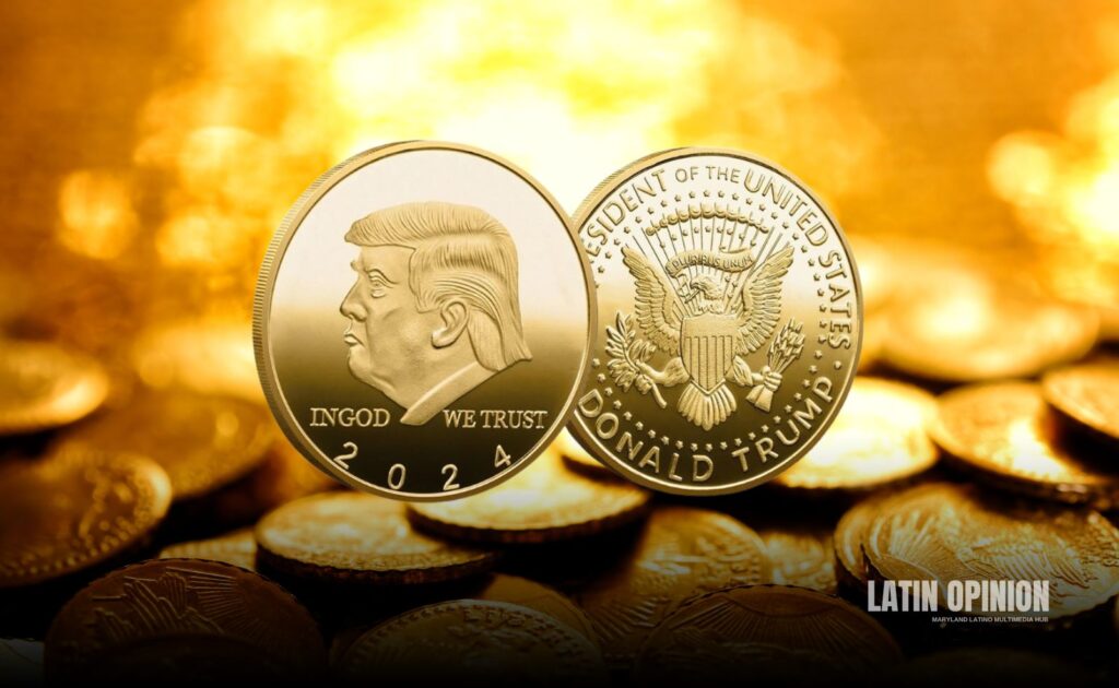 Aprueban moneda de oro con imagen de Trump