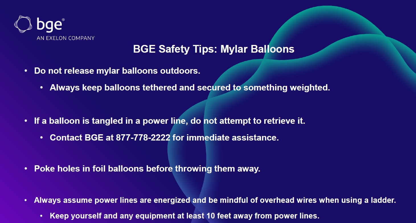 BGE advierte sobre peligro de globos metálicos durante graduaciones en Maryland”