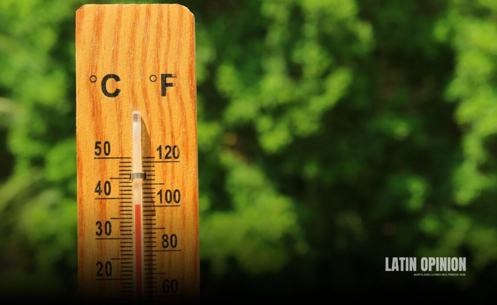 Aumento de temperatura en todo Maryland temperatura