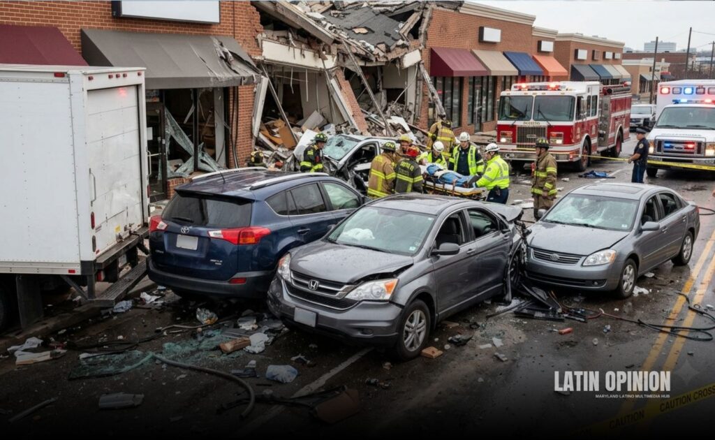 Tras el masivo choque de autobús en Pikesville que dejó 33 heridos Tras el masivo choque de autobús en Pikesville