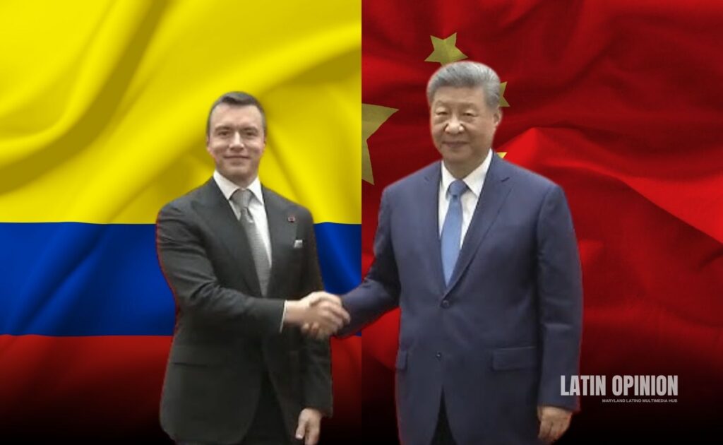 Xi recibe a Noboa en Pekín en visita de Estado a China Pekín