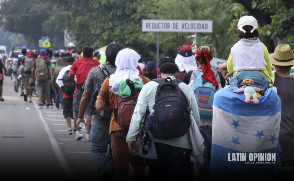 Caravana de migrantes desde el sur de México a EEUU México