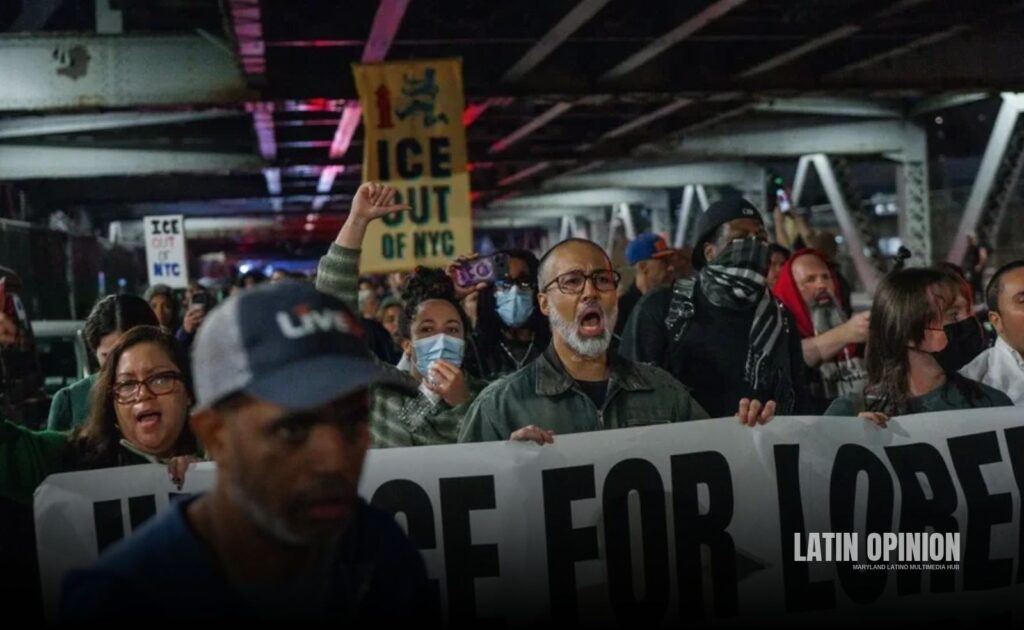 Protesta contra ICE en Nueva York por dominicano herido de bala Nueva York