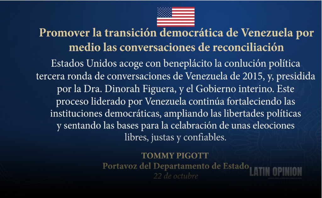 Promover la transición democrática de Venezuela
