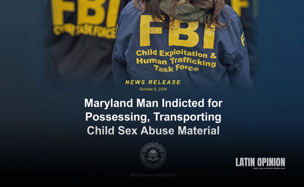 Hombre de Maryland fue acusado delitos de abuso sexual infantil Hombre de Maryland