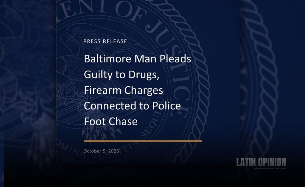 Hombre de Baltimore se declara culpable por drogas y armas de fuego Hombre de Baltimore