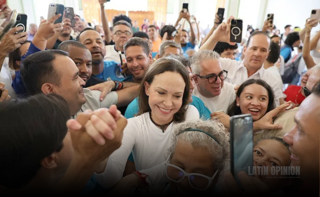María Corina Machado ya se encuentra de regreso en Venezuela María Corina Machado ya se encuentra de regreso en Venezuela